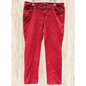 Torrid Womens Jeans Size 18R Red Denim Boyfriend Straight Vintage Stretch Casual